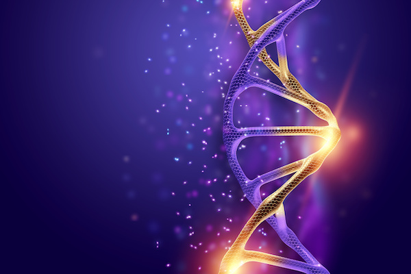 stylized illustration of DNA helix