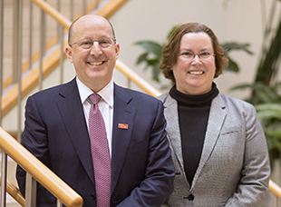 Portrait of Dr. Libutti and Dr. White